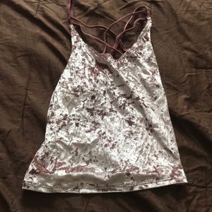 AEO crushed velvet tank